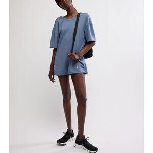 NWT FP MOVEMENT Hot Shot Tee Romper / Skyline